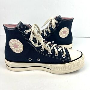 Converse Chuck Taylor Platform High Top Sneakers size 8.0 Denim Blue Streetwear